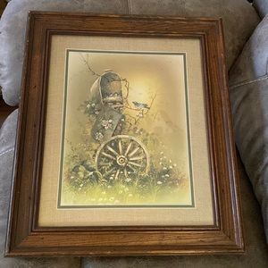 Vintage wooden bird/ mailbox photo